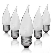 Kit 5 Lâmpadas Incandescentes Vela Bico Torto Fosca VL-32 E-27 25W 220V Toplux Kit 5 Lâmpadas Incandescentes Vela Bico Torto Fosca VL-32 E-27 25W 220V Toplux