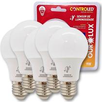 KIT 5 Lâmpadas Inteligente Sensor Luminosidade 6500k 9w E27 KIT 5 Lâmpadas Inteligente Sensor Luminosidade 6500k 9w E27