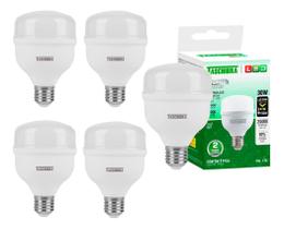 Kit 5 Lâmpadas Led 30w Tkl 170 4000k Luz Neutra Bulbo E27