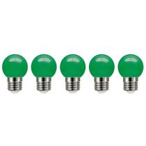 Kit 5 Lampadas LED Bolinha Decorativa Galaxy G45 3W Verde