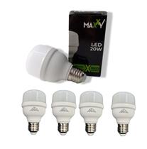 Kit 5 Lâmpadas LED Bulbo 20W Fria
