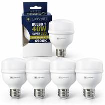 Kit 5 Lâmpadas Led Bulbo 40w E27 Branco Frio Inmetro Luminarte