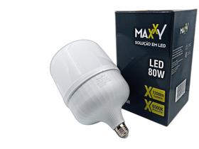 Kit 5 Lâmpadas LED Bulbo 80W Frio - Branco Frio - Base E27