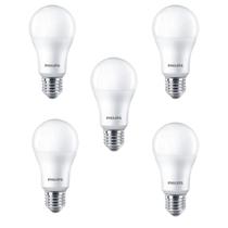 Kit 5 lâmpadas led bulbo a60 9w 3000k 806lm bivolt