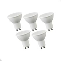 Kit 5 Lâmpadas Led Dicroica GU10 MR16 7W Bivolt 2700K / 4000K / 6000K Luminatti Kit 5 Lâmpadas Led Dicroica GU10 MR16 7W Bivolt 2700K / 4000K / 6000K Luminatti