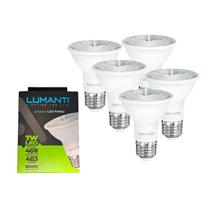 Kit 5 Lâmpadas Led Par20 07w 3,0K Bivolt Lumanti