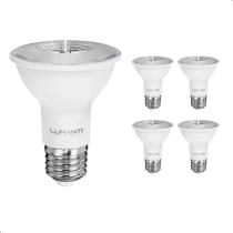 Kit 5 Lâmpadas Led Par20 6,5w Bivolt Branco Quente 3000k