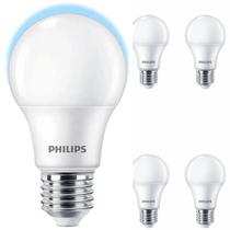 Kit 5 Lâmpadas Led Philips Bulbo 9W Branco Frio 6500K E27