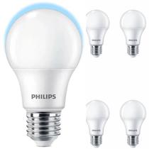 Kit 5 Lâmpadas Led Philips Bulbo 9w Equivale 60w Branco Frio Luz Branca 6500k E27 Bivolt Residencial
