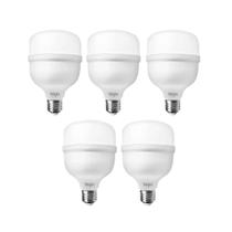 Kit 5 Lâmpadas LED Super Bulbo 20W 6500K Bivolt Elgin