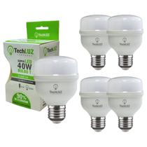Kit 5 Lâmpadas Led Super Bulbo 40w Alta Potência Bivolt Branco Frio- Techluz Kit 5 Lâmpadas Led Super Bulbo 40w Alta Potência Bivolt Branco Frio- Techluz