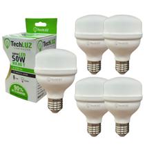 Kit 5 Lâmpadas Led Super Bulbo 50w Alta Potência Bivolt Branco Frio Techluz Kit 5 Lâmpadas Led Super Bulbo 50w Alta Potência Bivolt Branco Frio Techluz