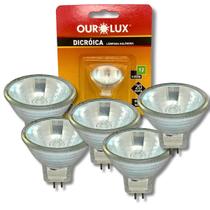 KIT 5 Lâmpadas Mini Dicróica MR11 20W 12V GU4 30 Halógena