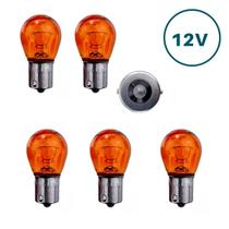 Kit 5 Lâmpadas Miniatura Py21w 12v 21w Bau15s Ambar 1 Polo