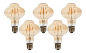 Kit 5 Lâmpadas Retrô Led L80 4w Bivolt
