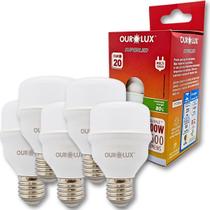 KIT 5 Lampadas SuperLed alta Potencia Ourolux 20W E27 6500K KIT 5 Lampadas SuperLed alta Potencia Ourolux 20W E27 6500K
