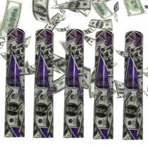 Kit 5 Lança Confete Festa Dinheiro Dollar Réveillon Carnaval Kit 5 Lança Confete Festa Dinheiro Dollar Réveillon Carnaval