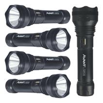 Kit 5 Lanterna Led Adventure Recarregável 3w 6500k Branco Frio 16cm Bivolt 252052370-5 Avant Use