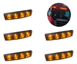 Kit 5 -lanterna Tapa Sol Led Sc 2008 Em Diante Conector