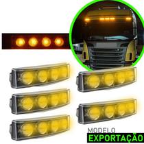 Kit 5 Lanterna Tapa-Sol para Scania 124 S5 LED Amarela Exportação Fio (1326935)