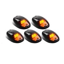 Kit 5 lanternas cab ligth para teto caminhonetes com iluminação ambar