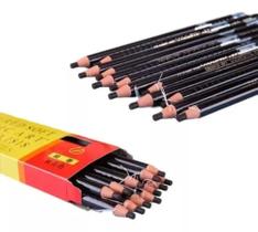 Kit 5 Lápis Dermatográfico Profissional Coloured Preto