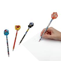 Kit 5 Lápis Hb Infantil Com Borracha Na Ponta Sonic