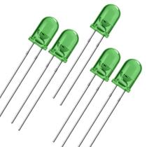 Kit 5 led 5mm verde ultra brilho Kit 5 led 5mm verde ultra brilho