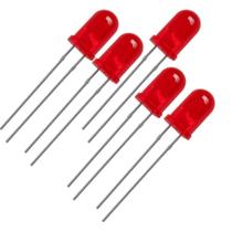 Kit 5 led 5mm vermelho ultra brilho Kit 5 led 5mm vermelho ultra brilho