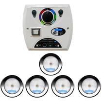 Kit 5 Led Cob 10W Rgb + Módulo Four Fix 81W Wifi - Sodramar