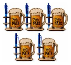 Kit 5 Lembrancinhas Dia Dos Pais Caneca Chop Porta Caneta Kit 5 Lembrancinhas Dia Dos Pais Caneca Chop Porta Caneta