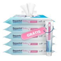 Kit 5 Lenços Umedecido 240und + Pomada Assadura 60g Bepantol Kit 5 Lenços Umedecido 240und + Pomada Assadura 60g Bepantol