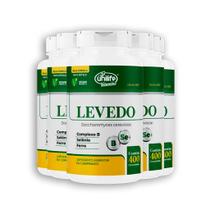 Kit 5 Levedo de Cerveja Complexo B, Selenio e Ferro Unilife