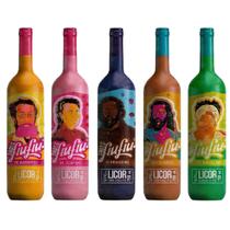 Kit 5 Licores Fiu Fiu Shots Sabores Edição Especial 750ml