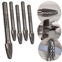 Kit 5 Lima Rotativa Árvore Arredondada 8mm Desbaste Ferro Kit 5 Lima Rotativa Árvore Arredondada 8mm Desbaste Ferro