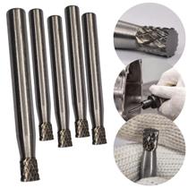 Kit 5 Lima Rotativa Cônica Invertida 8mm Metal Duro Ferro