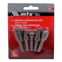 Kit 5 Limas Rotativas C/ Haste 6mm Para Acabamento - Mtx Kit 5 Limas Rotativas C/ Haste 6mm Para Acabamento - Mtx