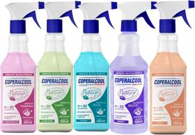 Kit 5 Limp Coperalcool Segredos da Natureza Flores Brancas, CapimLimão, Oceano, Lavanda, Jasmim Kit 5 Limp Coperalcool Segredos da Natureza Flores Brancas, CapimLimão, Oceano, Lavanda, Jasmim