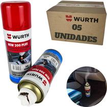 kit 5 Limpa ar condicionado para limpeza e higienização de ar condicionado automotivo veiculo Wurth