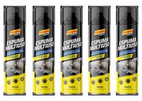 Kit 5 limpa estofados geral automotivo banco sofa espuma magica 300ml zip