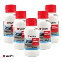kit 5 Limpa Para Brisas Wurth 100ml Concentrado Detergente Vidros Carros kit 5 Limpa Para Brisas Wurth 100ml Concentrado Detergente Vidros Carros
