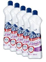 kit 5 Limpador para Banheiro sem Cloro Casa e Limpeza Squeeze 500ml kit 5 Limpador para Banheiro sem Cloro Casa e Limpeza Squeeze 500ml