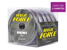 Kit 5 Linhas Monofilamento Maruri Magic Force 0,50mm 38,0lbs/17,3kg - (5x 100 Metros)