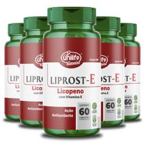 Kit 5 Liprost E Licopeno com Vitamina E Unilife 60 Cápsulas
