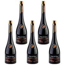 KIT 5 Liquor Espresso Pravda - 750ML