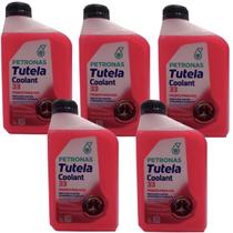Kit 5 Litros Aditivo para Radiador Petronas Tutela Coolant 33 Rosa Pronto para Uso