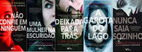 KIT 5 LIVROS CHARLIE DONLEA Deixada Para Trás + Não Confie em Ninguém + A garota lago + mulher na escuridão + Nunca saia
