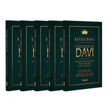Kit 5 Livros Devocional Tesouros de Davi Verde Royal Charles Spurgeon