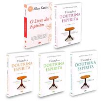 Kit 5 Livros - Entenda Jesus - Livro dos Espíritos e Vivendo a Doutrina - Volumes 1, 2, 3 e 4
