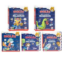 Kit 5 Livros Happy English Infantil: Primeiras Palavras, Números e Animais - Bilingue Ilustrado e Cartonado